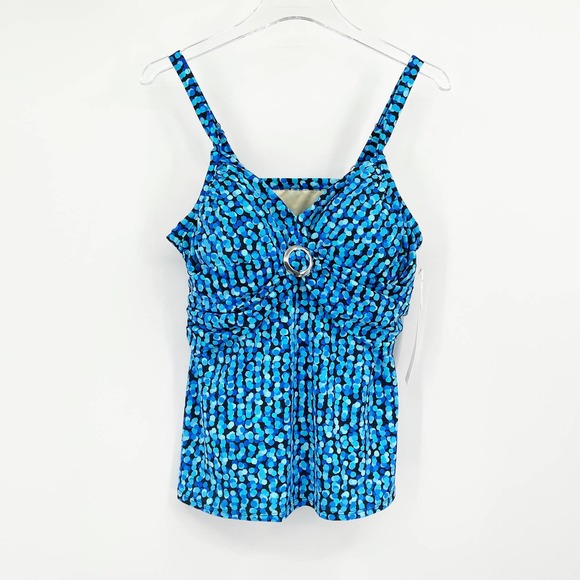 Swimsuits For All Other - TRIMSHAPER Blue Babydoll Tankini Top